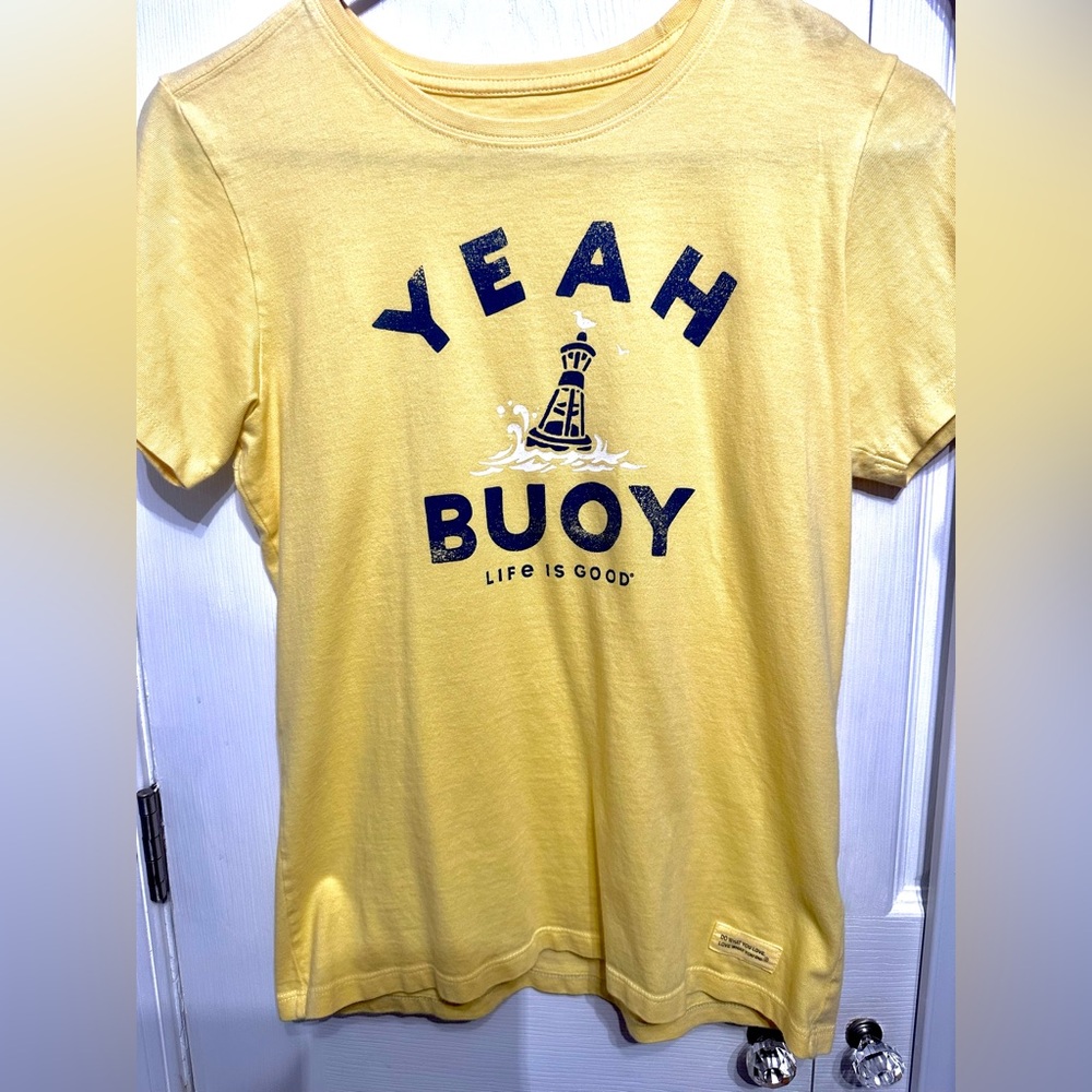 Life is good yellow women’s classic T